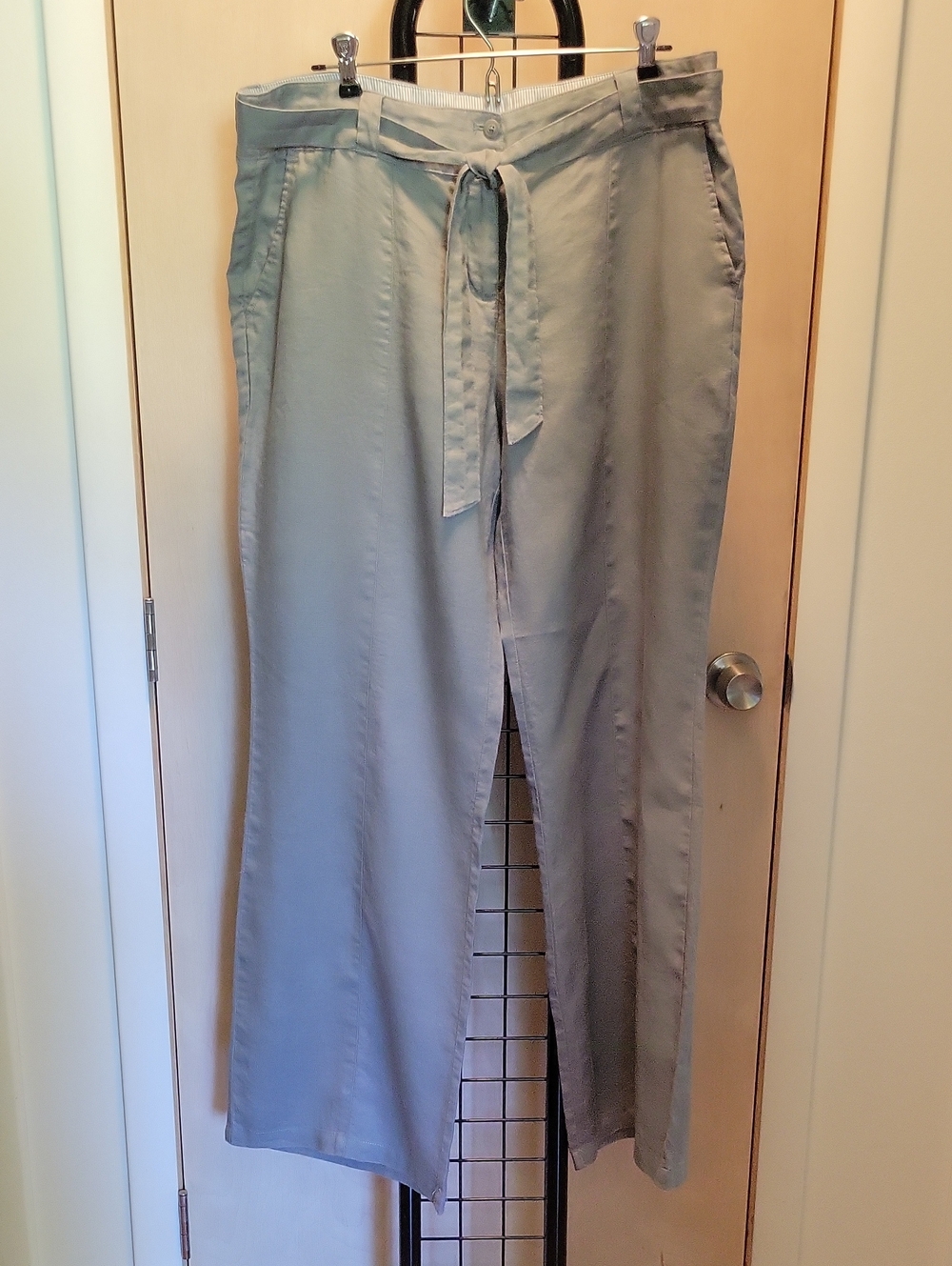 Willi Smith Linen Pants XL Gray Vintage